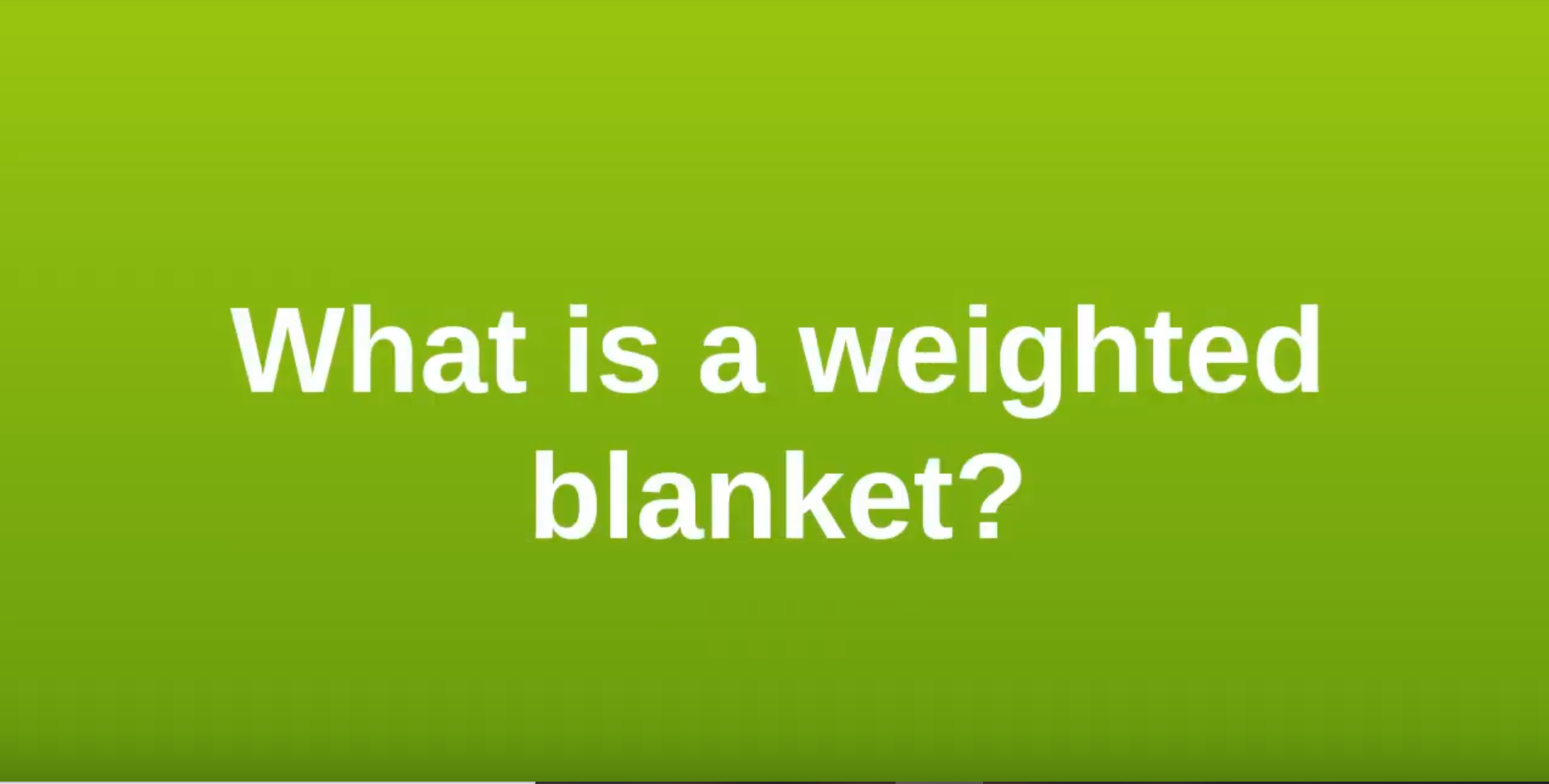 What is a weighted blanket Aspergers Mom We "Get" Autism